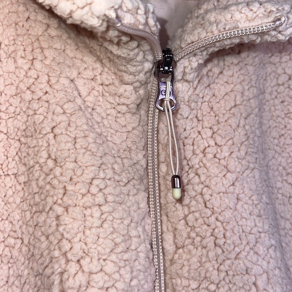 Calia Soft Pink Teddy Bear Sherpa Zip Up Vest, Women's Size Medium - Picture 3 of 8